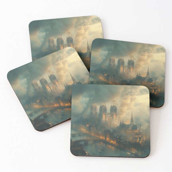 Item preview, Epic City Scape Gothic Art Style designed and sold by RayFineArt.