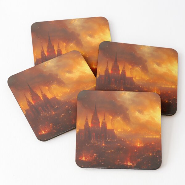 Item preview, Huge City in Gothic Art Style designed and sold by RayFineArt.