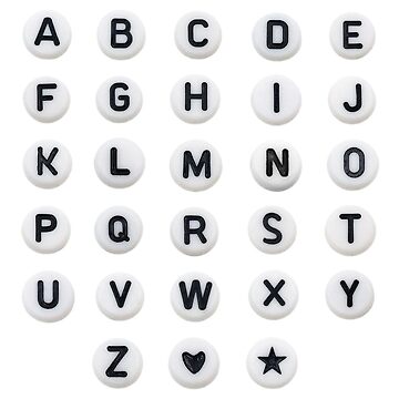 friendship bracelet letter beads