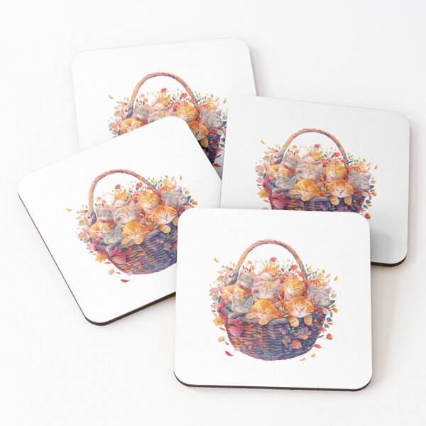 Item preview, Kittens in Bloom designed and sold by MidArtFusion.