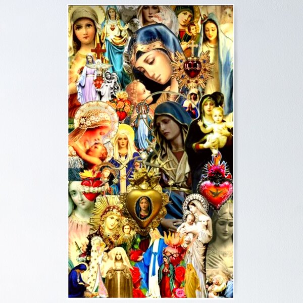 Item preview, Blessed Virgin Mary Collage - Catholicism designed and sold by CMooreWorx.
