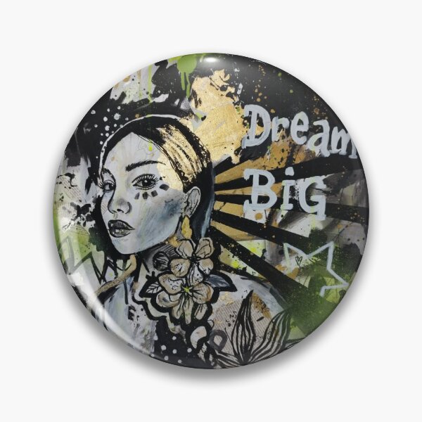 Item preview, Dream big floral woman portrait designed and sold by ChiArtLab.