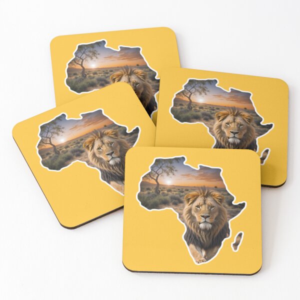 Item preview, Map Of Africa With A Majestic Lion designed and sold by TheArtOfPat.