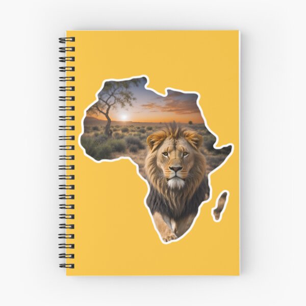 Item preview, Map Of Africa With A Majestic Lion designed and sold by TheArtOfPat.