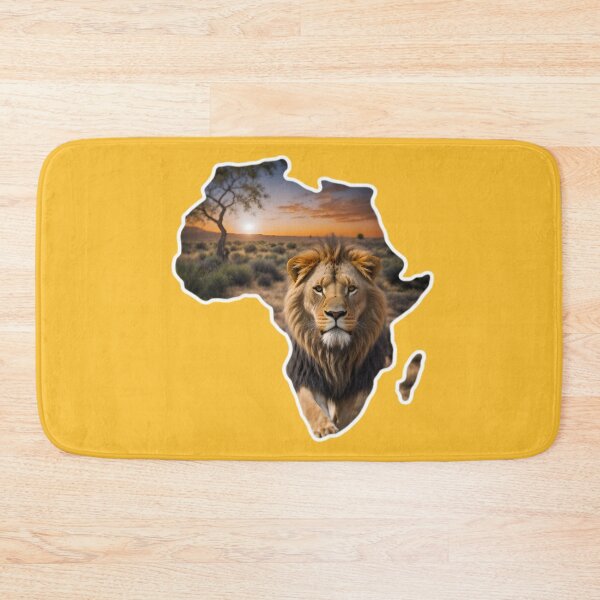Item preview, Map Of Africa With A Majestic Lion designed and sold by TheArtOfPat.