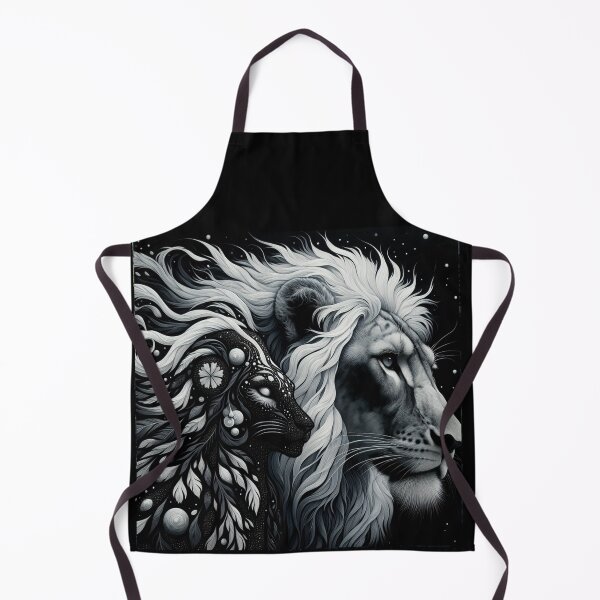 Item preview, Majestic Lion, Black & White Art designed and sold by AnalajiaDesigns.