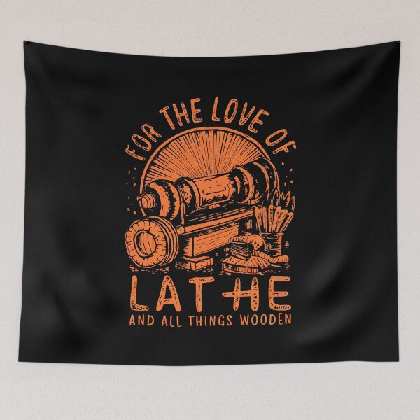 Item preview, Lathe Love - Ode to Woodturning Design designed and sold by VoyteksDesigns.