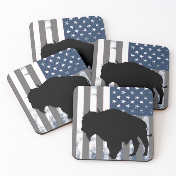 Item preview, American Flag Bison Buffalo Dad Gift designed and sold by oz10.