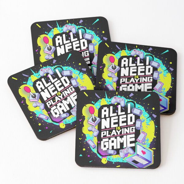 Item preview, All I need is playing games - digital gamer lifestyle designed and sold by catnbloom.