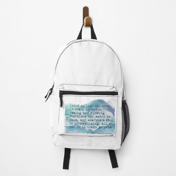 Item preview, Grief quote with watercolor waves designed and sold by AccessoriesareNecessities.