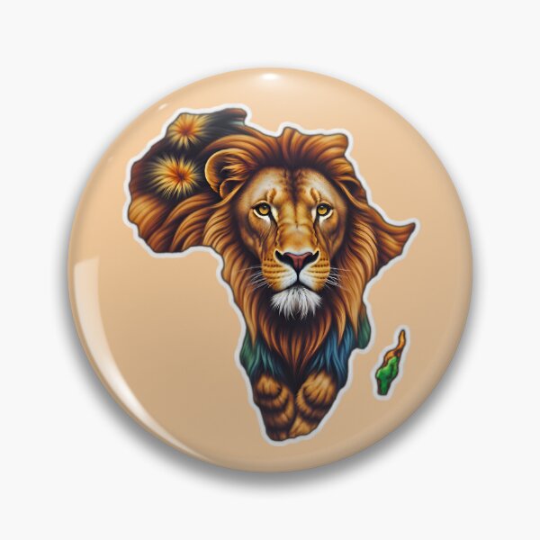 Item preview, Map Of Africa With A Majestic Lion designed and sold by TheArtOfPat.