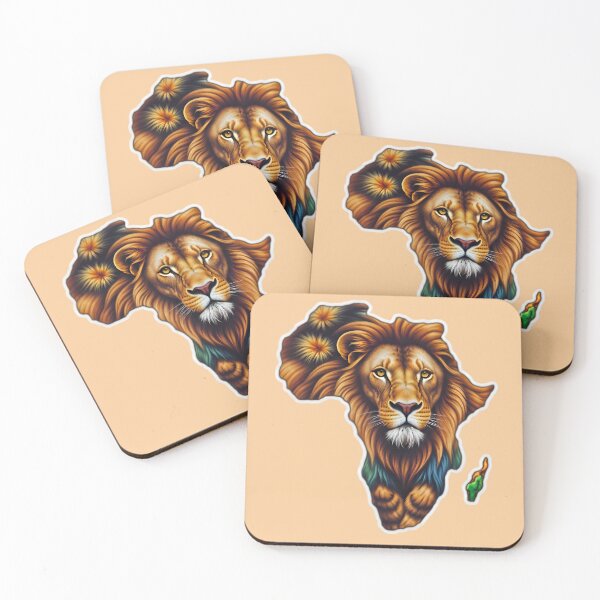 Item preview, Map Of Africa With A Majestic Lion designed and sold by TheArtOfPat.