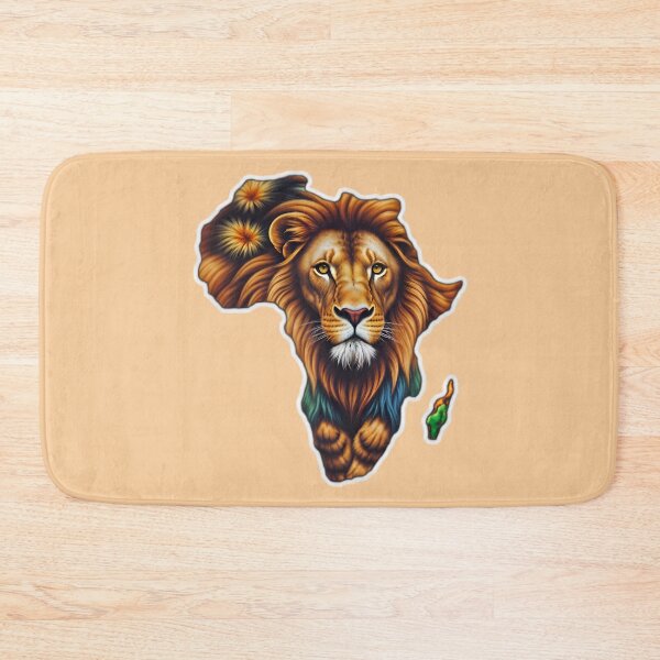 Item preview, Map Of Africa With A Majestic Lion designed and sold by TheArtOfPat.