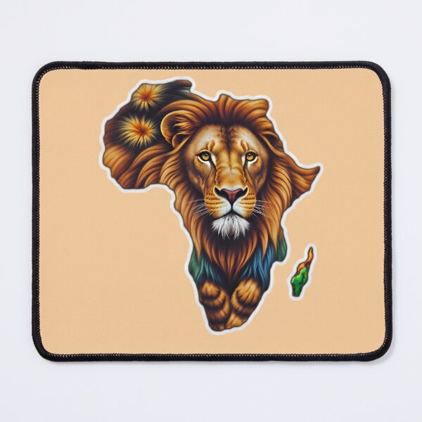 Item preview, Map Of Africa With A Majestic Lion designed and sold by TheArtOfPat.