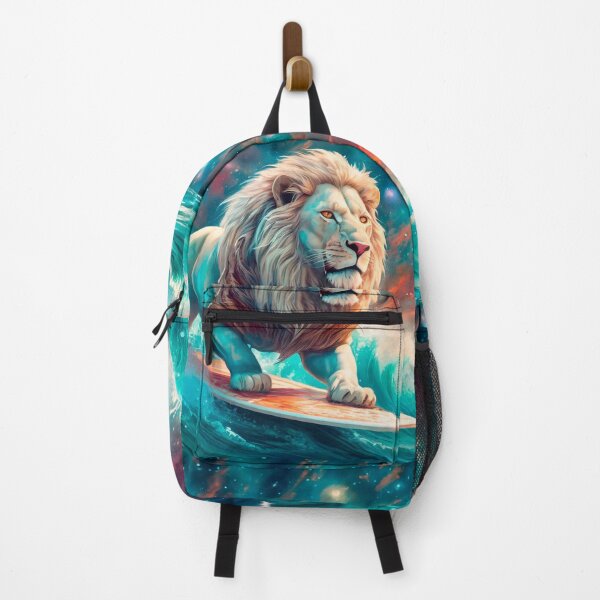 Item preview, White Lion Surfing the Galaxy Design From Rich AMeN Gill designed and sold by RichAMeNGill.