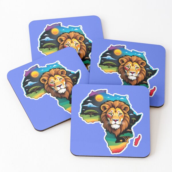 Item preview, Map Of Africa With A Majestic Lion designed and sold by TheArtOfPat.