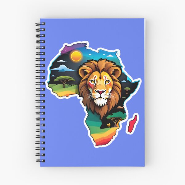 Item preview, Map Of Africa With A Majestic Lion designed and sold by TheArtOfPat.