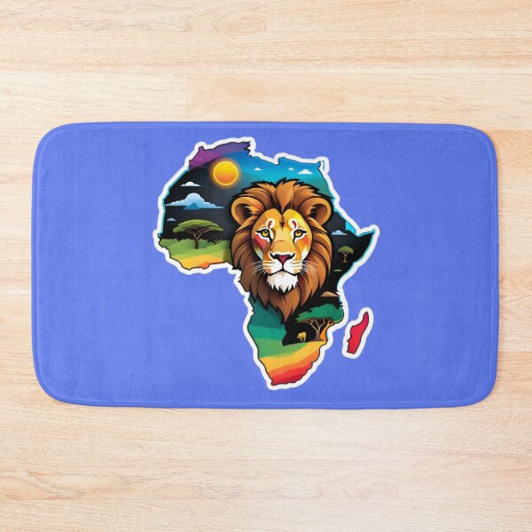 Item preview, Map Of Africa With A Majestic Lion designed and sold by TheArtOfPat.
