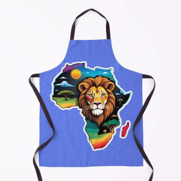 Item preview, Map Of Africa With A Majestic Lion designed and sold by TheArtOfPat.