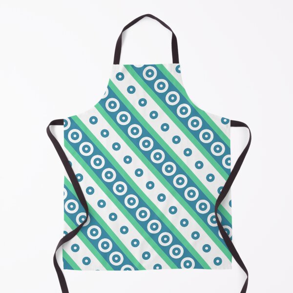 Item preview, Blue & Green Circles Inside Striped Lines Prolific Pattern designed and sold by Alchemy-A-La-G.