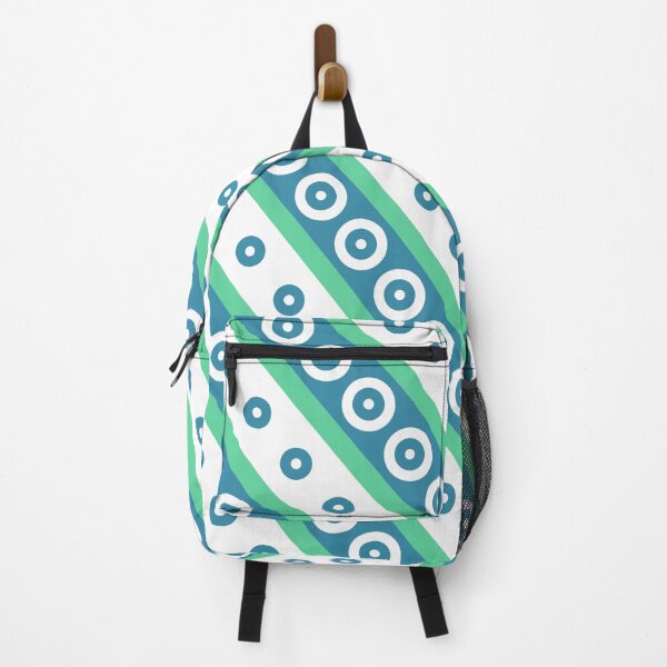 Item preview, Blue & Green Circles Inside Striped Lines Prolific Pattern designed and sold by Alchemy-A-La-G.
