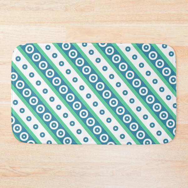 Item preview, Blue & Green Circles Inside Striped Lines Prolific Pattern designed and sold by Alchemy-A-La-G.