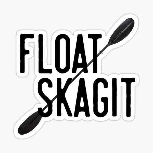 Float Skagit All Black Sticker