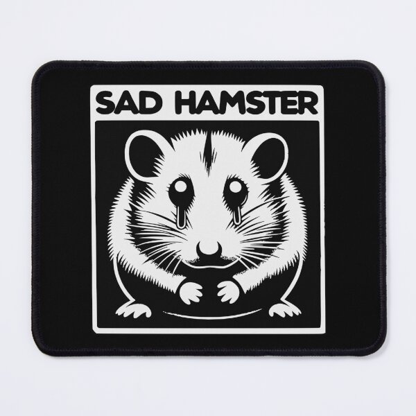 Item preview, Sad Hamster - Cute Funny Kawaii designed and sold by Urban-Alien.