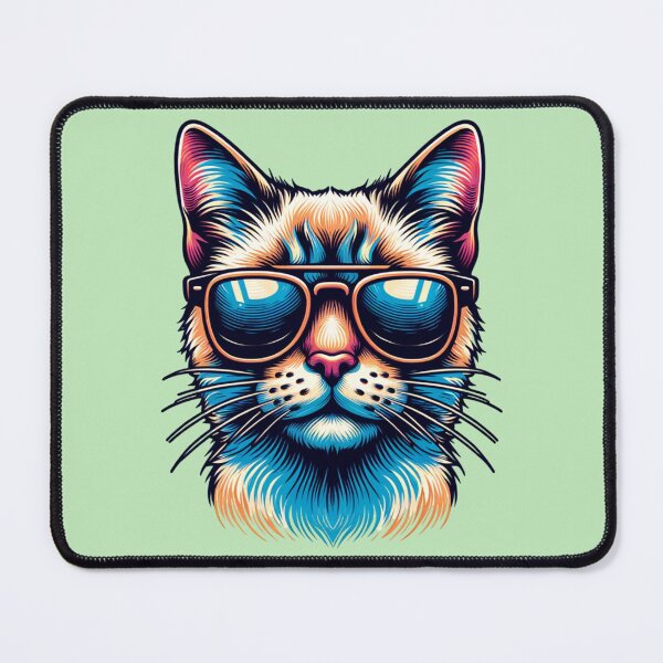 Item preview, Cool Cat, Sunglasses Cat, Funny Cat , vintage, retro design designed and sold by AnalajiaDesigns.