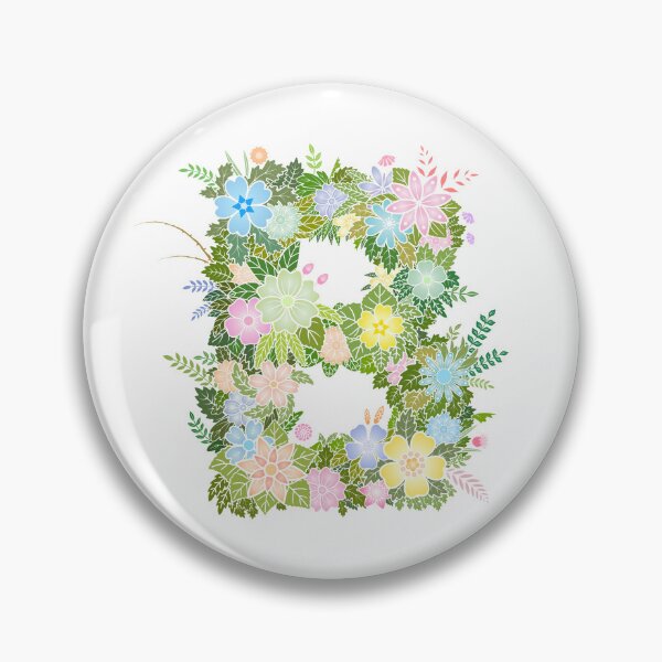 Artikelvorschau, Blumenbuchstabe „B“ WeArePrettierThanFlowers entworfen und verkauft von birthflower.