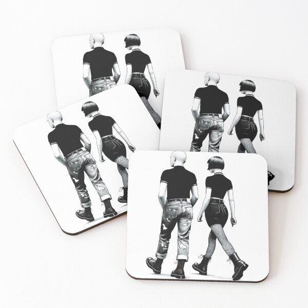 Item preview, Walking Ska Skinhead Couple  designed and sold by fatbanana.