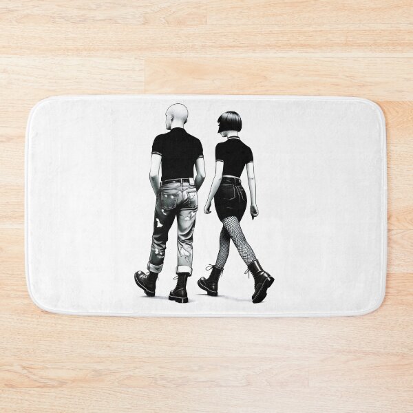 Item preview, Walking Ska Skinhead Couple  designed and sold by fatbanana.