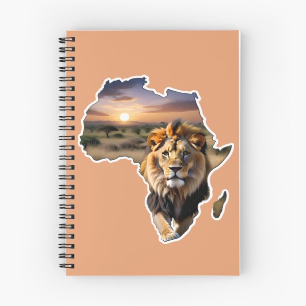 Item preview, Map Of Africa With A Majestic Lion designed and sold by TheArtOfPat.