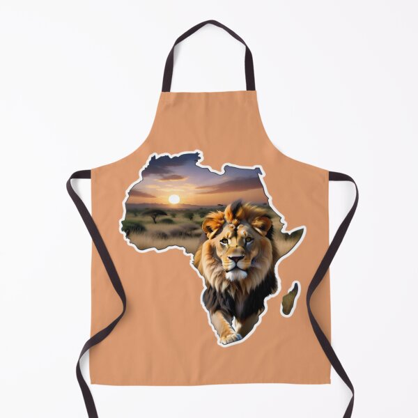 Item preview, Map Of Africa With A Majestic Lion designed and sold by TheArtOfPat.