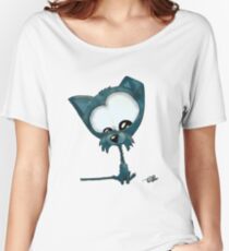 A blue cat and mouse -( lunch )- on the go Women's Relaxed Fit T-Shirt