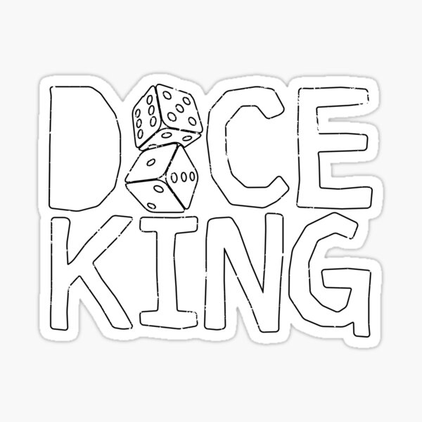 King Dice Sticker for Sale by ReeArt