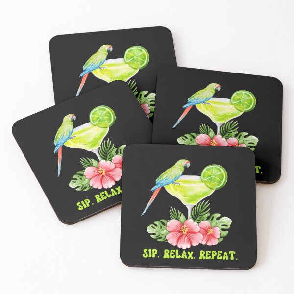 Item preview, SIP RELAX REPEAT - Your Passport To Tropical Happiness, Summer Girl's Trip, Pacific Ocean, Vacay Mood, Sunset, Beach, Party Animal designed and sold by Sun Sand & Sea Art.