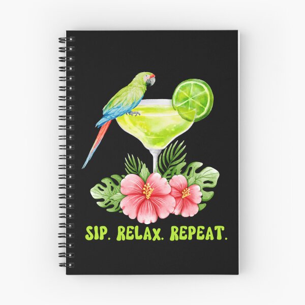 Item preview, SIP RELAX REPEAT - Your Passport To Tropical Happiness, Summer Girl's Trip, Pacific Ocean, Vacay Mood, Sunset, Beach, Party Animal designed and sold by Sun Sand & Sea Art.