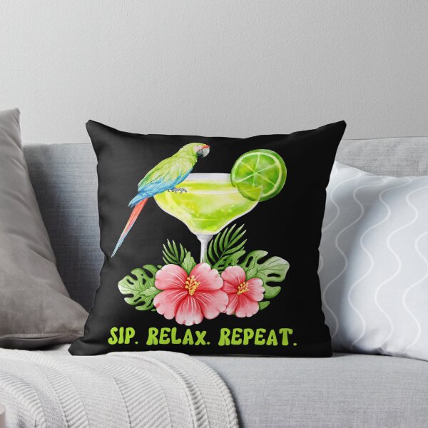 Item preview, SIP RELAX REPEAT - Your Passport To Tropical Happiness, Summer Girl's Trip, Pacific Ocean, Vacay Mood, Sunset, Beach, Party Animal designed and sold by Sun Sand & Sea Art.