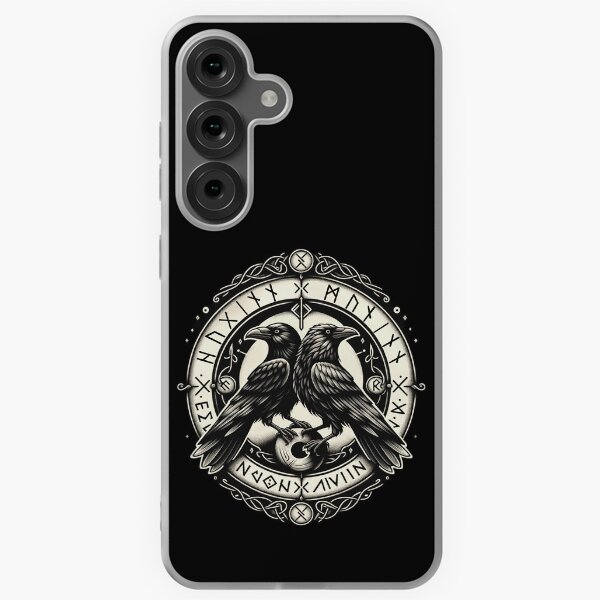 Item preview, Odin Ravens Huginn and Muninn Norse Mythology designed and sold by Chmielayka.