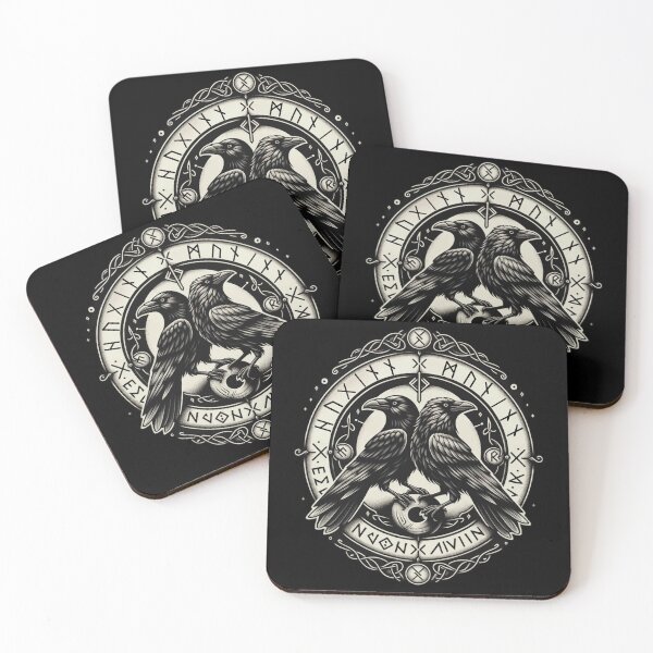 Item preview, Odin Ravens Huginn and Muninn Norse Mythology designed and sold by Chmielayka.