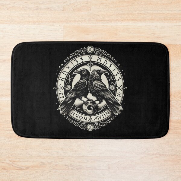 Item preview, Odin Ravens Huginn and Muninn Norse Mythology designed and sold by Chmielayka.