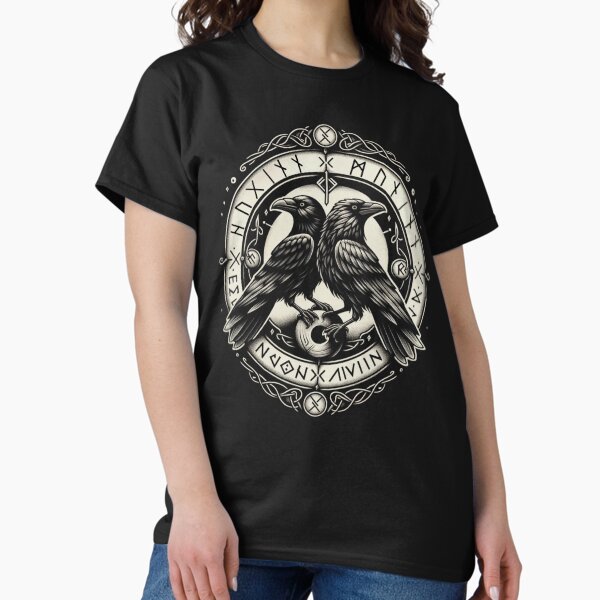 Item preview, Odin Ravens Huginn and Muninn Norse Mythology designed and sold by Chmielayka.