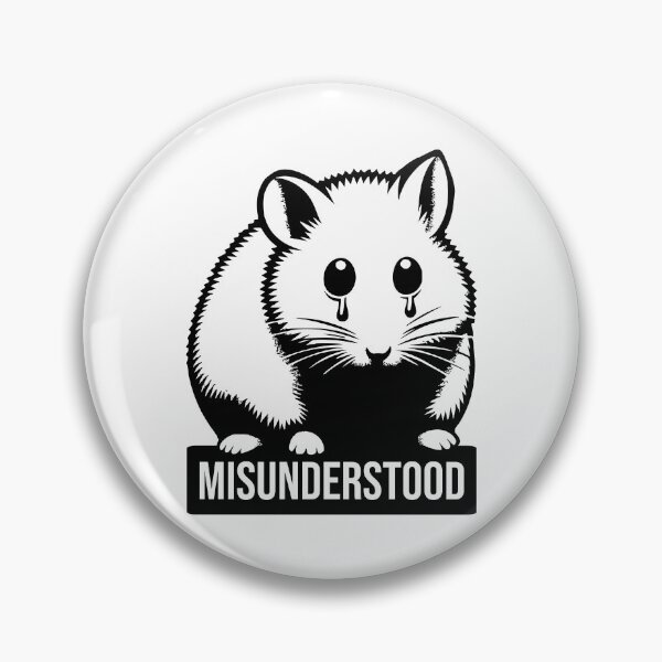 Item preview, Sad Hamster- Misunderstood - Cute Kawaii designed and sold by Urban-Alien.