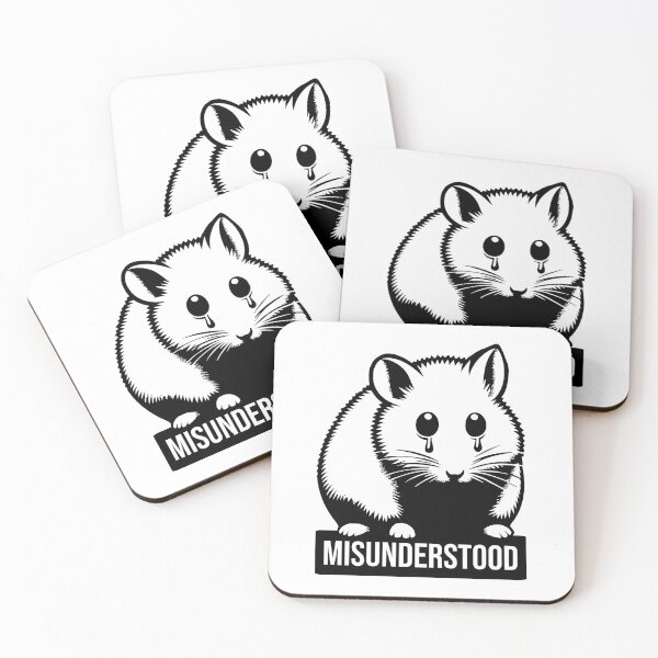 Item preview, Sad Hamster- Misunderstood - Cute Kawaii designed and sold by Urban-Alien.