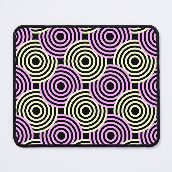Item preview, Yellow & Pink Concentric Circles Pulsing Targets Prolific Pattern designed and sold by Alchemy-A-La-G.