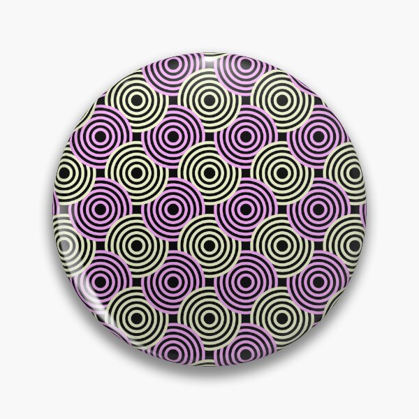 Item preview, Yellow & Pink Concentric Circles Pulsing Targets Prolific Pattern designed and sold by Alchemy-A-La-G.