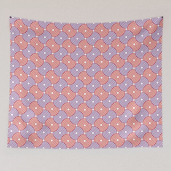 Item preview, Purple & Red Concentric Circles Pulsing Targets Prolific Pattern designed and sold by Alchemy-A-La-G.