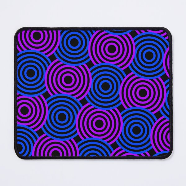 Item preview, Purple & Blue Concentric Circles Pulsing Targets Prolific Pattern designed and sold by Alchemy-A-La-G.