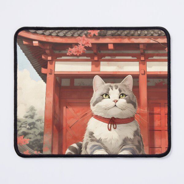 Item preview, Cat Before Temple designed and sold by sakurashorty.